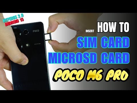 How to Install a SIM Card to XIaomi Poco M6 Pro