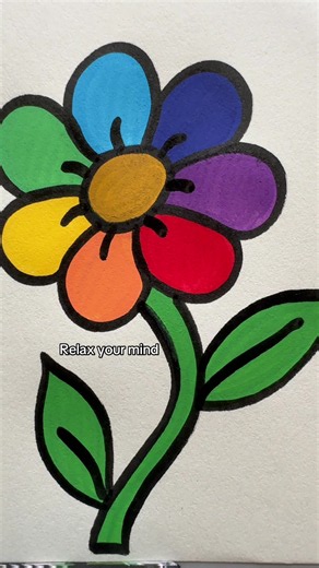 Flower coloring ASMR to relax your mind