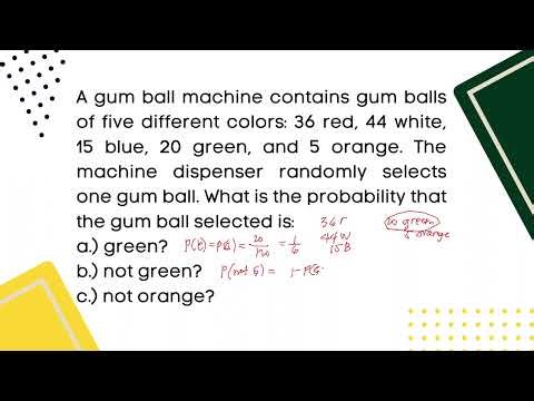 PROBABILITY OF THE COMPLEMENT OF AN EVENT