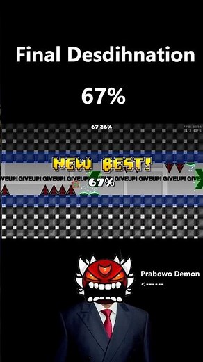 Final Destination 67% #gd #geometrydash #geometrydashchallenge #prabowo #mulyono #sixseven