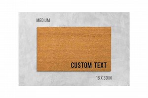 Custom Welcome Mat: Funny or Personalized Text - Coir Fiber - Etsy