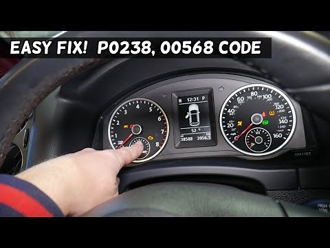 FIX CODE P0238, 00568 Engine Light ON VW, VOLKSWAGEN, AUDI, SEAT, SKODA