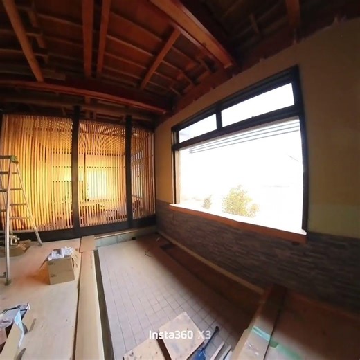 Installing stacked stone panels 260308