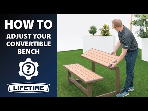 How to Adjust your Lifetime Convertible Bench | Lifetime How To Video