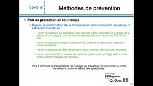 capsule éducative COVID-19 #5 Méthodes de prévention