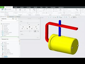 Cylindrical Cam and Reciprocating Follower mechanism | Creo Parametric