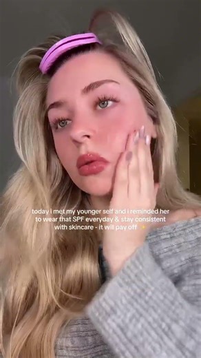 skincare routine & wear SPF 🧴