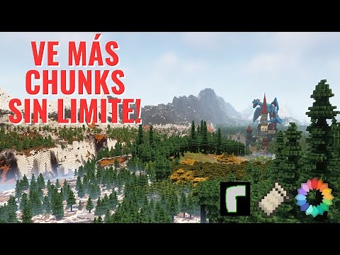 MIRA MÁS LEJOS en MINECRAFT!! Como Ver Más Chunks con Mod Bobby!!