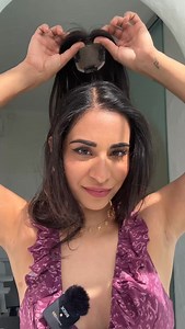 105K views · 4.8K reactions | Cover hair thinning and bangs using @onehairstopindia silk topper 懶 Topper used: 2.5x3” Silk Topper with Curtain Bangs in 16” NBB | 1 Hair Stop India | Facebook