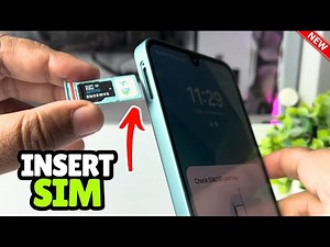 How to insert sim samsung galaxy A16