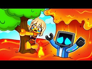 TeeVee Survives Max Level LAVA TSUNAMI in Roblox!