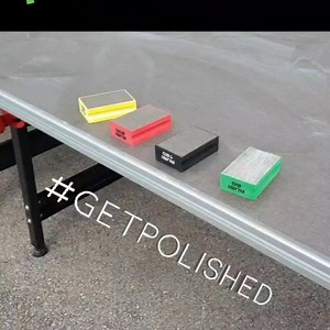 The range of RUBI manual diamond polishing pads is ideal for edge...