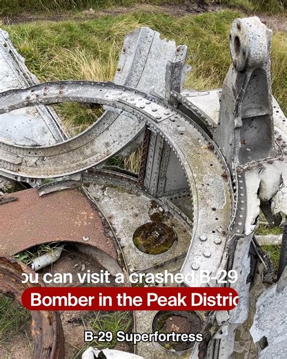 5.1K views · 14 reactions | Just 50 minutes from Manchester, this trail takes you to the eerie remains of a US Air Force B-29 Superfortress that crashed here in 1948. The wreckage is still scattered across the moorland, making it a surreal and sobering spot to explore. If you're into hidden history, dramatic landscapes, or just a unique day out, this one’s worth the hike. Easily doable from Manchester and definitely one for the weekend walking list! 量 | Secret Manchester | Facebook