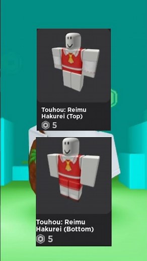 博麗霊夢のスキン作ってみた！ #ロブロックス #roblox #東方 #ロブロックススキン