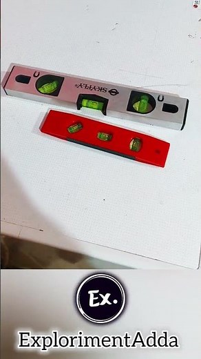 How to check horizontal level using spirit level scale