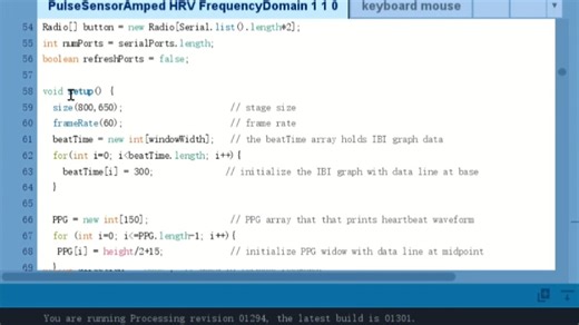 心率变异性频域分析 HRV变异性 频谱分析 Arduino UNO结合Pulse Sensor传感器检测 心率 脉搏 HRV
