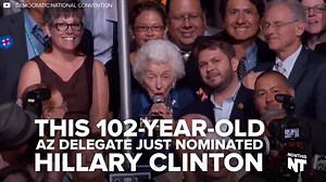 This 102-year-old delegate was born back when women couldn't vote, but now she's nominating Hillary Clinton. | HuffPost Politics