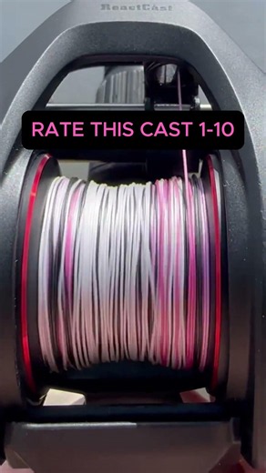 Pink Camo Braid 🩷 Did This Cast Earn a 10? 🎯 #reactiontackle #fishing