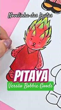 Pintando Bobbie Goods versão frutas #frutas #bobbiegoods #coloringbook #coloring #arte #pitaya