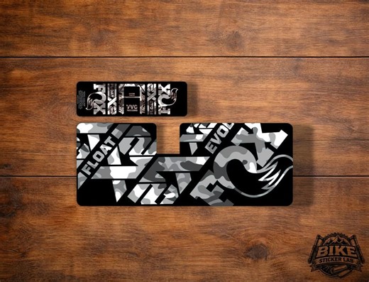 FOX X2 Rear Shock Suspension 2021 Sticker White Camo - Etsy
