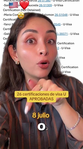 26 inmigrantes están más cerca de su visa U🤩 gracias a nuestros clientes por elegirnos🙏🏽 ha sido víctima de un crimen en Estados Unidos. Llámanos ya al 📞657-279-5506 Visa U es el caso que más tomamos todo es confidencial y sin compromiso. ##visau##certificaciones##crimen##latinosenusa##dienerlawabogados