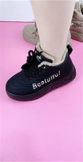 winter fleece lined flat leather shoes for women | comfy non-slip design #shortsfeed