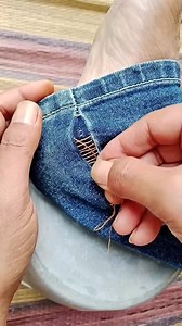 537K views · 1.4K reactions | Fixing jeans hole hand stitching #tipsandtricks #sewinghacks #pants #stitching | StitchCrafting | Facebook