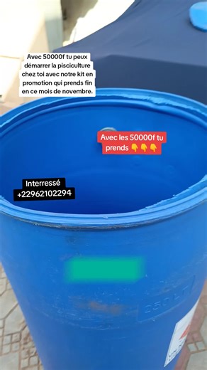 Avec 50000f tu peux démarrer la pisciculture chez toi avec notre kit en promotion qui prends fin en ce mois de novembre. #pisciculturefamiliale #formation #silure #bac