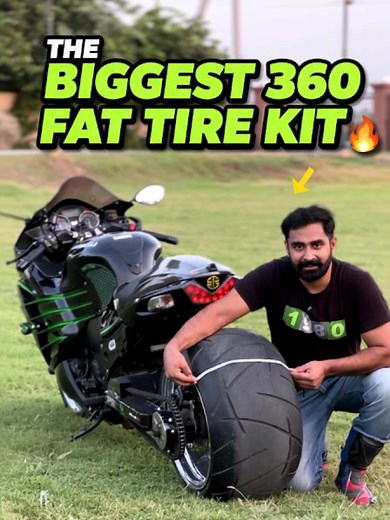 Kawasaki ZX-14R with 360 Fat Tire Kit Unleashed