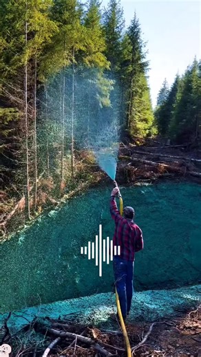 Hydro seeding process of growing new grass #knowledge #usa #fyp | hydro seeding