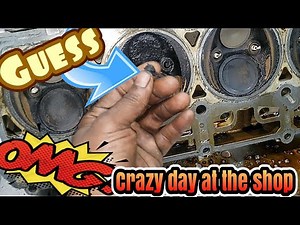 How we removed a SEIZED LOCKED up HEMI tick motor. Exhaust valve BURNT? 2.4 world engine. 3500 Hemi.