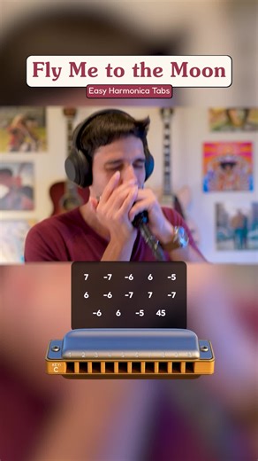 Learn Harmonica Tabs for 'Fly Me To The Moon'
