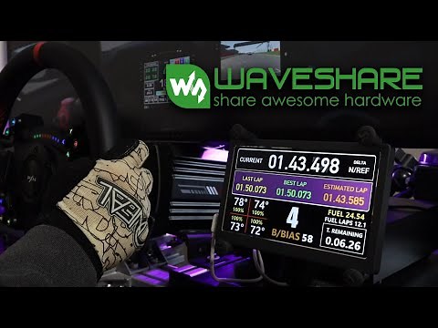 An ideal BUDGET SimHub Dashboard Display! WAVESHARE USB Monitor.
