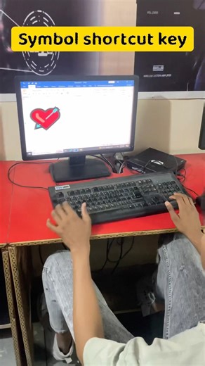 Draw to hurt symbol in ms word #msword #computer #feed #youtubeshorts #basictext #easy #trending