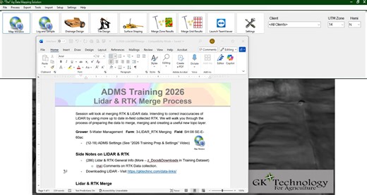 Lidar & RTK Merge Process