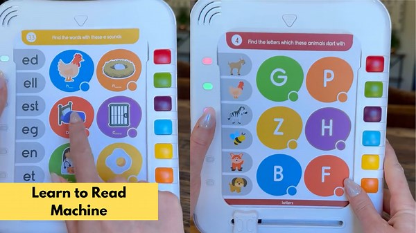 Learn to Read Machine: A Screenless Tablet with Talking Flashcards for Fun Learning!