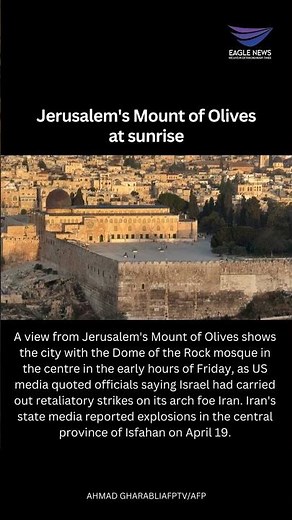 Jerusalem's Mount of Olives at sunrise