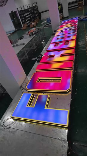 Here's a unique storefront sign for you#lightbox #lamplight #ledlightstrip #led #logodesign