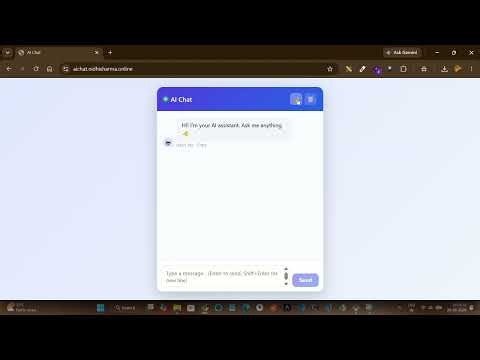 Built an AI Chatbot with React & Python | Full Stack AI Project🚀