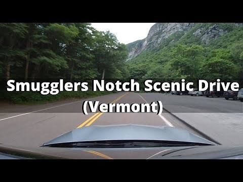 Scenic Drive Through Beautiful Smugglers Notch (Vermont)