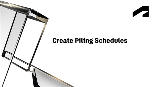 Create piling schedules | Autodesk