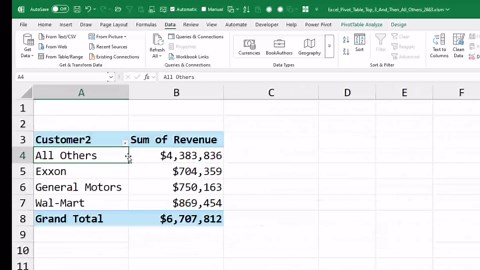 Excel Pivot Table Hack: Display Top 3 + Remaining Items
