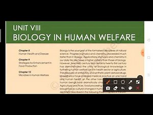 Human Health And Disease | NCERT Biology Class 12