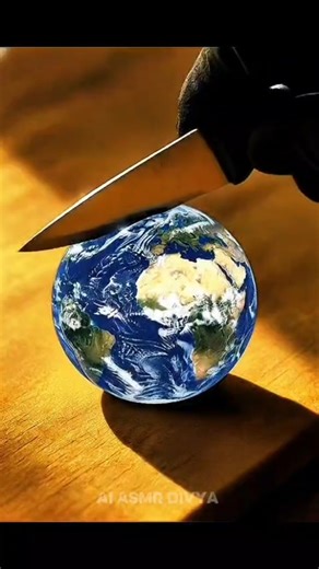 ASMR Planet Cutting Trio 😳🔥 Earth • Sun • Jupiter