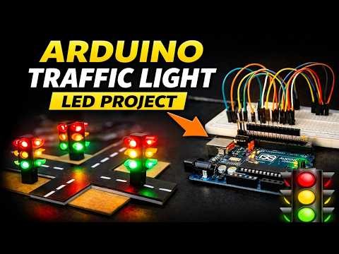 4 Way Traffic Signal Using Arduino UNO |Buildathon| Built a 4Way Traffic Light Using Arduino Project