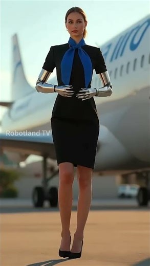 Hot Robot Stewardesses Reveal Their Inner Mechanisms! 🤖✈️✨