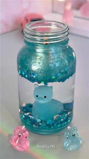Mini Llama Water Candle DIY 🦙 Aesthetic Jar Craft ASMR