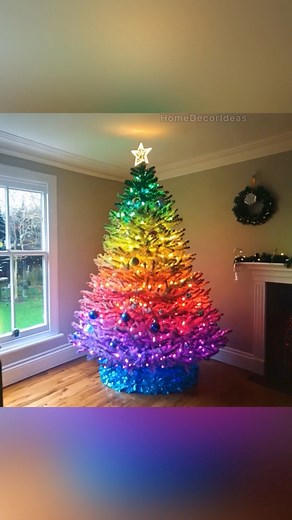 Rainbow Christmas Trees 😍 | Home Decor Ideas