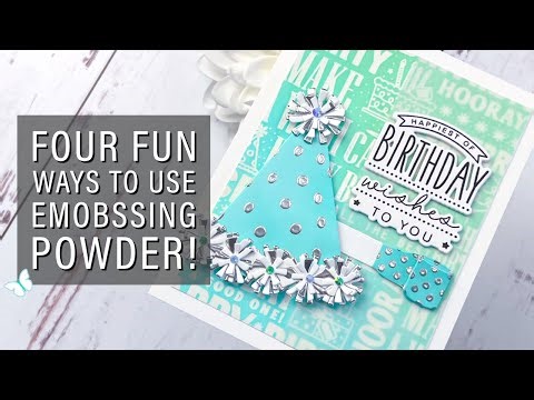 4 Fun Ways to Use Embossing Powder! 🤩
