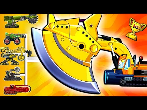 The GIANT BLADE EXCAVATOR TANK vs Monster Machines! 🔥 Who Survives?